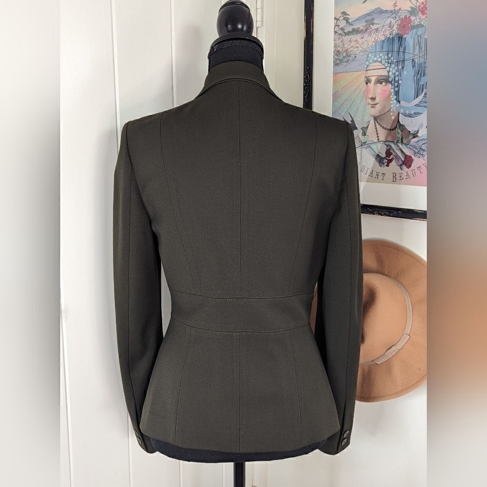 Vertigo Paris Military Dark Academia Moody  Classic Tailored Blazer SM  - Picture 7 of 10